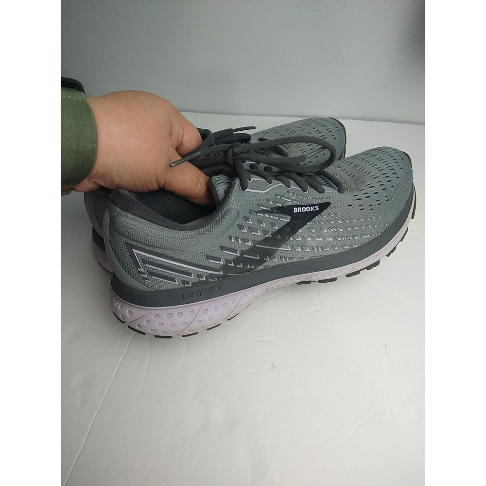 Size 10B - woman Brooks Ghost 13 Gray sneakers activewear - 120338-1B-084 - Picture 4 of 8